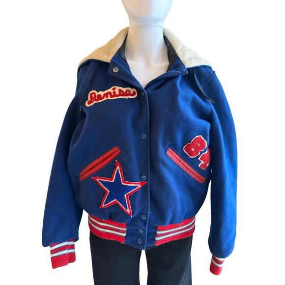 Vintage America Jackets & Blazers - Vintage DeLong Varsity Jacket Rich South 84 Denise Wool USA 34 US Womens Small